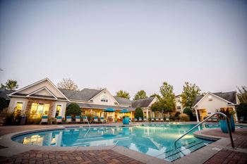 Saltwater swimming pool with expansive sundeck